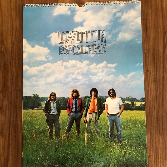 Vintage 1987 Led Zeppelin Calendar - Picture 1 of 16